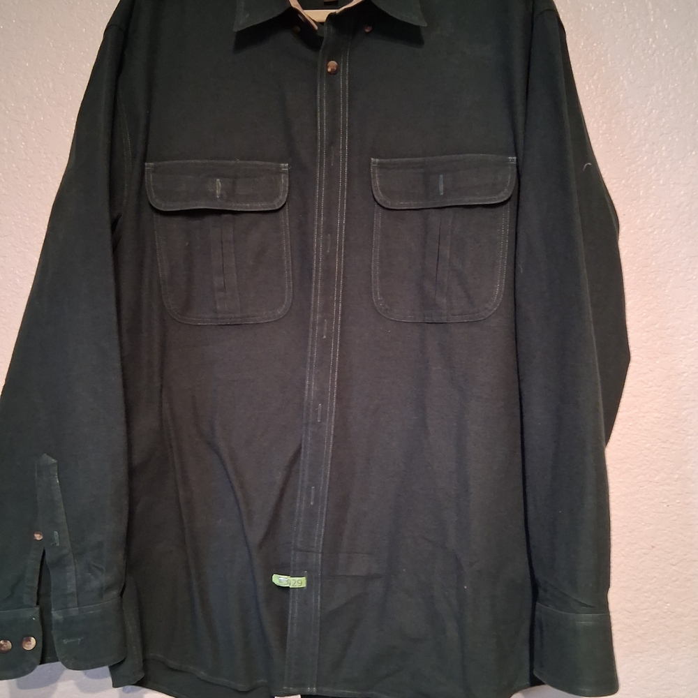 Cabela's Dark Green Casual Button Down Shirt